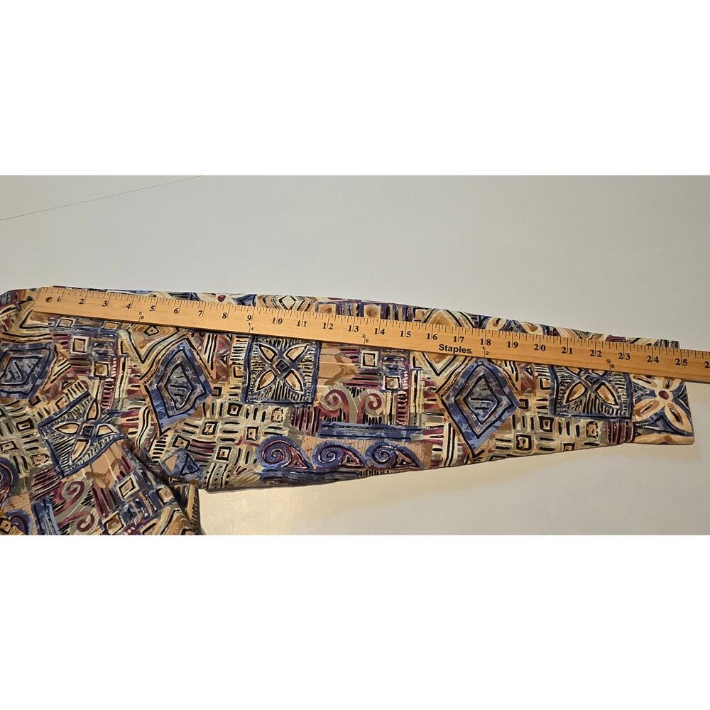 Vintage Panhandle Slim Top Womens Size Large Multicolor Tribal Geometric Print - Picture 9 of 11